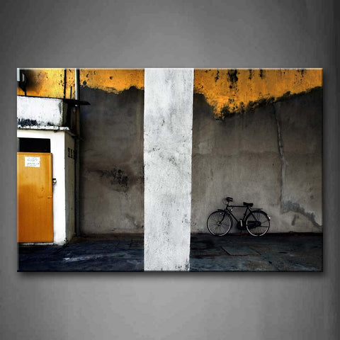An Old Cycle Is Against The Wall  Wall Art Painting Pictures Print On Canvas Car The Picture For Home Modern Decoration 