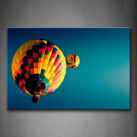 Two Colourful Hot Air Ballons  Wall Art Painting The Picture Print On Canvas Car Pictures For Home Decor Decoration Gift 