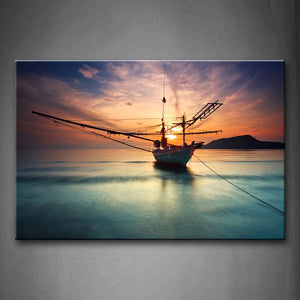 Rope In The Ship At Sunrise Wall Art Painting The Picture Print On Canvas Car Pictures For Home Decor Decoration Gift 