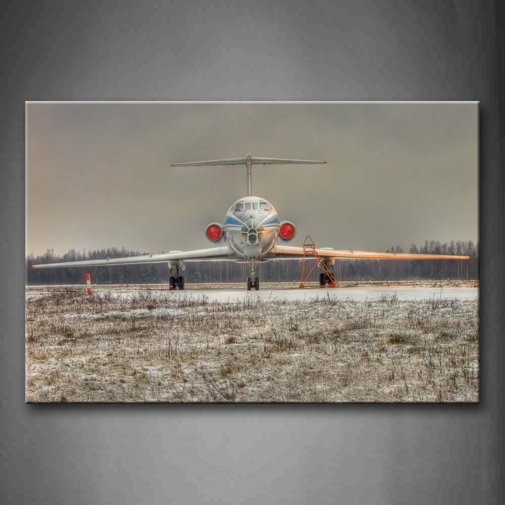 Aircraft On The Flat Field Wall Art Painting Pictures Print On Canvas Car The Picture For Home Modern Decoration 