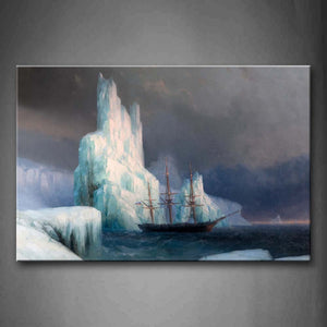 Ship Crashes The Iceberg Wall Art Painting Pictures Print On Canvas Car The Picture For Home Modern Decoration 