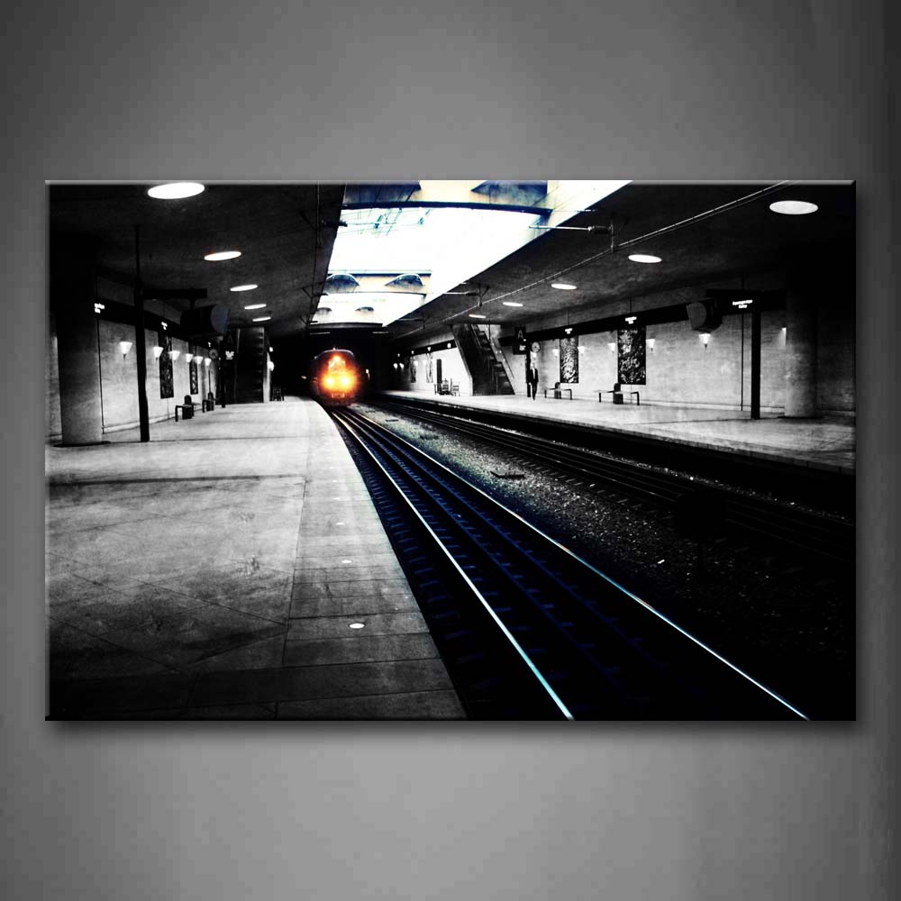 Train To The Subway Station Wall Art Painting The Picture Print On Canvas Car Pictures For Home Decor Decoration Gift 