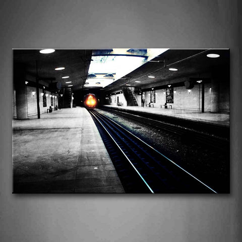 Train To The Subway Station Wall Art Painting The Picture Print On Canvas Car Pictures For Home Decor Decoration Gift 