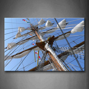Ship Canvas In The Wind Wall Art Painting The Picture Print On Canvas Car Pictures For Home Decor Decoration Gift 