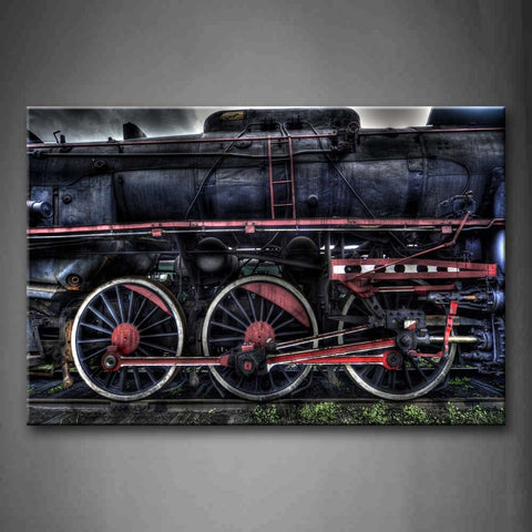 Row Of Train'S Special Wheels  Wall Art Painting The Picture Print On Canvas Car Pictures For Home Decor Decoration Gift 
