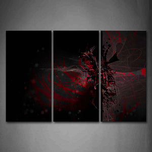 Digital Art Red Black Wall Art Painting The Picture Print On Canvas Abstract Pictures For Home Decor Decoration Gift 