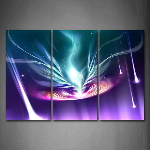 Digital Art Abstract Purple Blue Light Wall Art Painting The Picture Print On Canvas Abstract Pictures For Home Decor Decoration Gift 