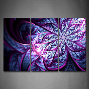 Abstract Like Purple And Blue Flower Wall Art Painting Pictures Print On Canvas Abstract The Picture For Home Modern Decoration 