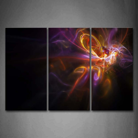 Colors Wave Abstract Wall Art Painting Pictures Print On Canvas Abstract The Picture For Home Modern Decoration 