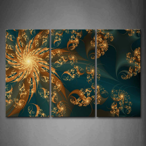 Fractal Brown Pattern Wall Art Painting Pictures Print On Canvas Abstract The Picture For Home Modern Decoration 