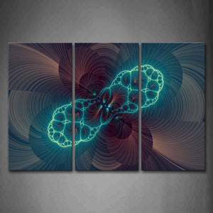 Abstract Brown Blue Like Flower Wall Art Painting The Picture Print On Canvas Abstract Pictures For Home Decor Decoration Gift 