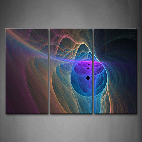 Colorful Lines Rings Wave Wall Art Painting The Picture Print On Canvas Abstract Pictures For Home Decor Decoration Gift 