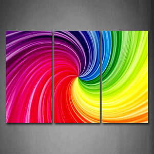 Colorful Spiral Wall Art Painting The Picture Print On Canvas Abstract Pictures For Home Decor Decoration Gift 