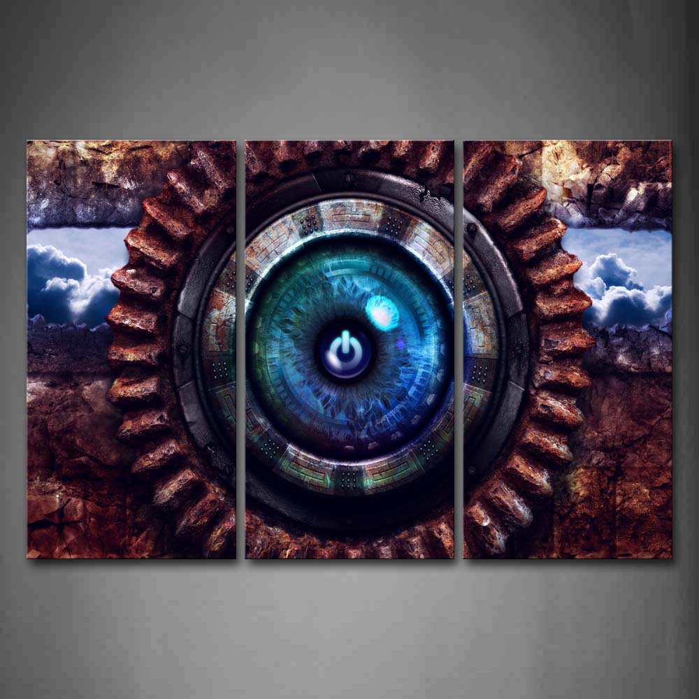 Other Abstract Like Machine And Eye Switch  Wall Art Painting The Picture Print On Canvas Abstract Pictures For Home Decor Decoration Gift 