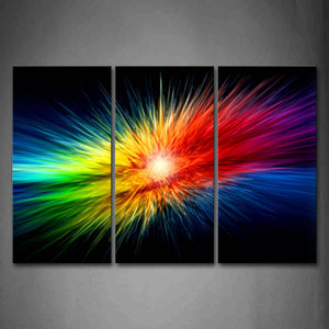 Colors Explode Colorful Wall Art Painting Pictures Print On Canvas Abstract The Picture For Home Modern Decoration 