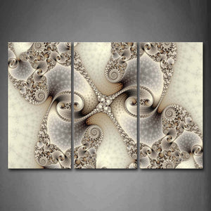 Fractal Grey Abstract Wall Art Painting The Picture Print On Canvas Abstract Pictures For Home Decor Decoration Gift 