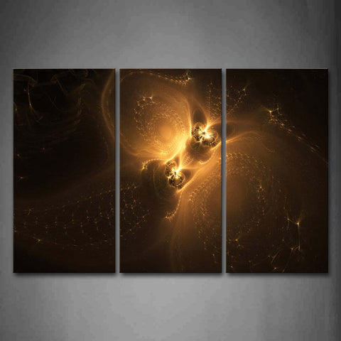 Abstract Yellow Dark Wall Art Painting Pictures Print On Canvas Abstract The Picture For Home Modern Decoration 