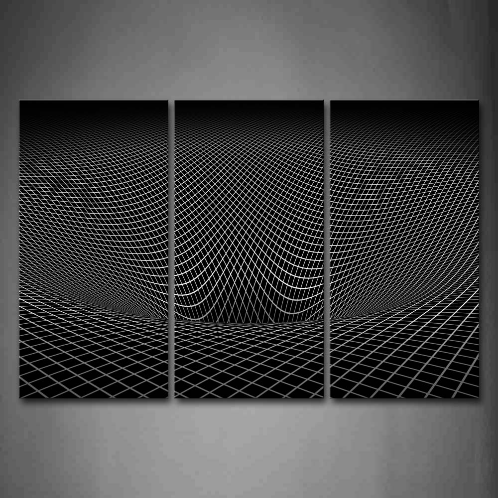 Abstract Hole Lines White And Black Wall Art Painting Pictures Print On Canvas Abstract The Picture For Home Modern Decoration 