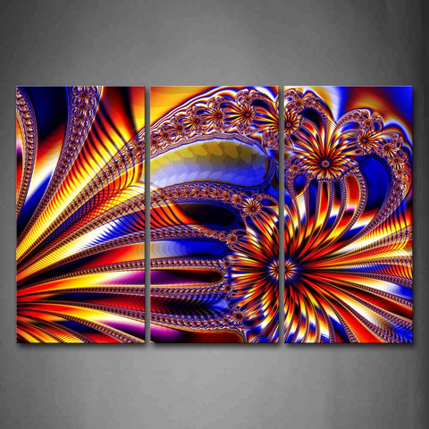 Fractal Abstract Colorful Complex Pattern Wall Art Painting The Picture Print On Canvas Abstract Pictures For Home Decor Decoration Gift 