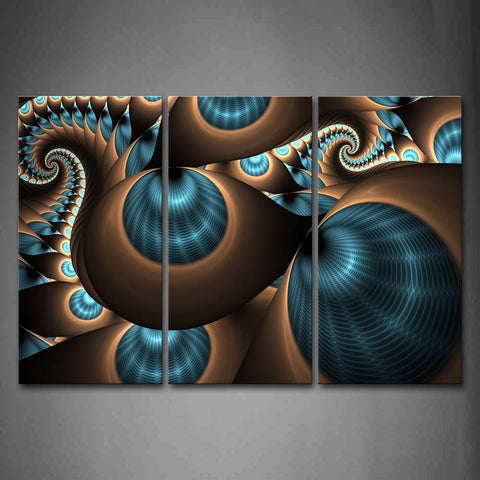 Abstract Blue Brown Like Several Holes Wall Art Painting The Picture Print On Canvas Abstract Pictures For Home Decor Decoration Gift 