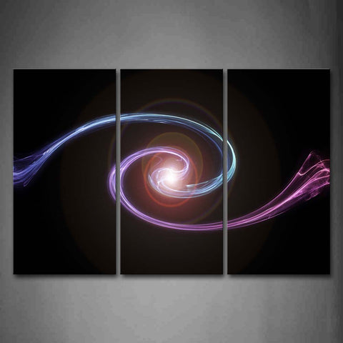 Abstract Blue Purple Circle  Wall Art Painting Pictures Print On Canvas Abstract The Picture For Home Modern Decoration 