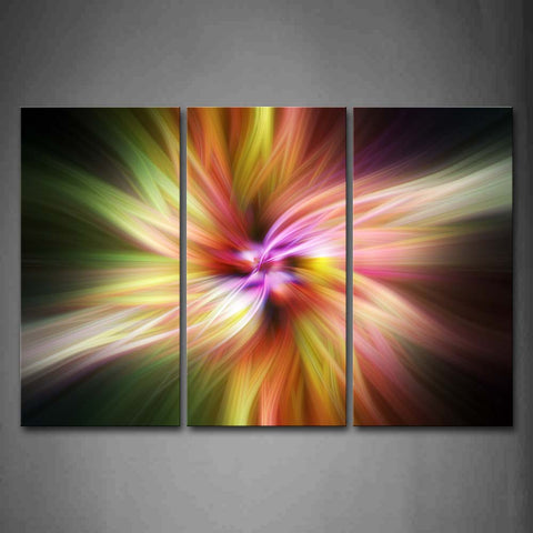 Fractal Like Colorful Flower Wall Art Painting The Picture Print On Canvas Abstract Pictures For Home Decor Decoration Gift 