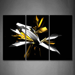 Digital Art Abstract Black White Yellow Wall Art Painting Pictures Print On Canvas Abstract The Picture For Home Modern Decoration 