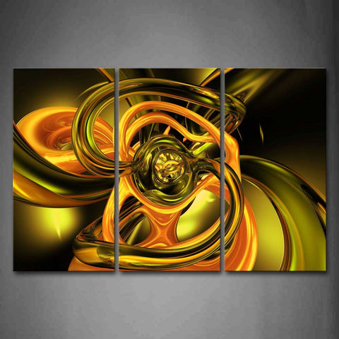 Digital Art Abstract Yellow  Wall Art Painting The Picture Print On Canvas Abstract Pictures For Home Decor Decoration Gift 