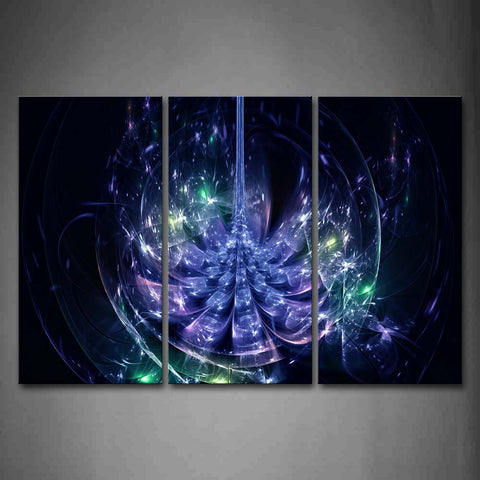 Digital Art Blue  Wall Art Painting Pictures Print On Canvas Abstract The Picture For Home Modern Decoration 