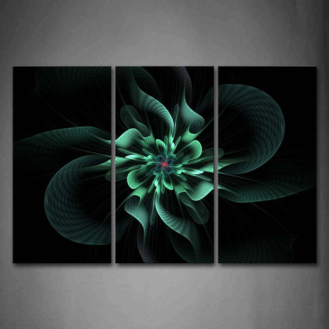 Abstract Like Blue Flower Wall Art Painting Pictures Print On Canvas Abstract The Picture For Home Modern Decoration 