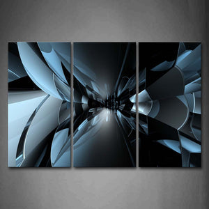 Abstract Blue Black Wall Art Painting Pictures Print On Canvas Abstract The Picture For Home Modern Decoration 