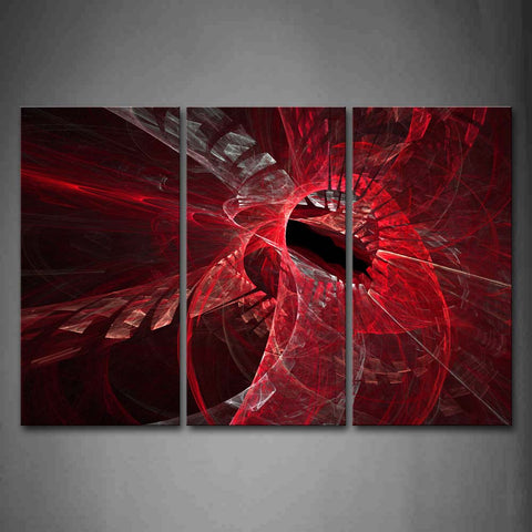 Abstract Red Cave Lines Wall Art Painting The Picture Print On Canvas Abstract Pictures For Home Decor Decoration Gift 