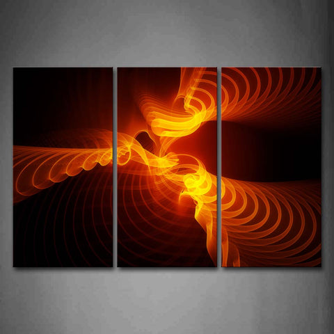 Abstract Orange Ripple Wall Art Painting The Picture Print On Canvas Abstract Pictures For Home Decor Decoration Gift 