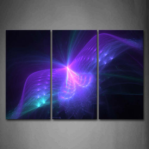 Purple Abstract Blue Pink Butterfly Wall Art Painting The Picture Print On Canvas Abstract Pictures For Home Decor Decoration Gift 