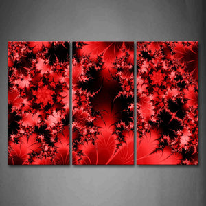 Fractal Abstract Red  Wall Art Painting Pictures Print On Canvas Abstract The Picture For Home Modern Decoration 