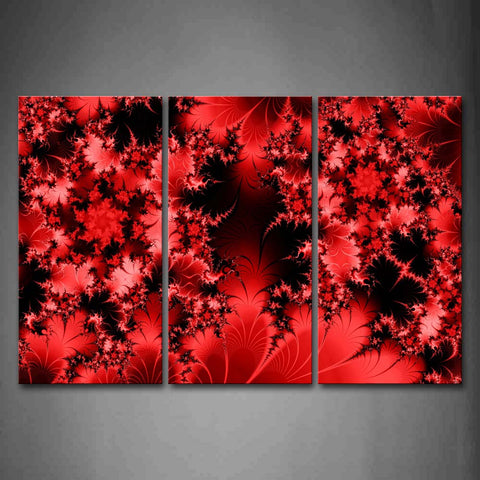 Fractal Abstract Red  Wall Art Painting Pictures Print On Canvas Abstract The Picture For Home Modern Decoration 