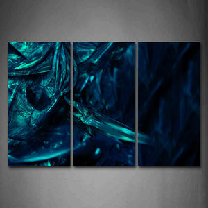 Fractal Abstract Dark Blue Wall Art Painting Pictures Print On Canvas Abstract The Picture For Home Modern Decoration 