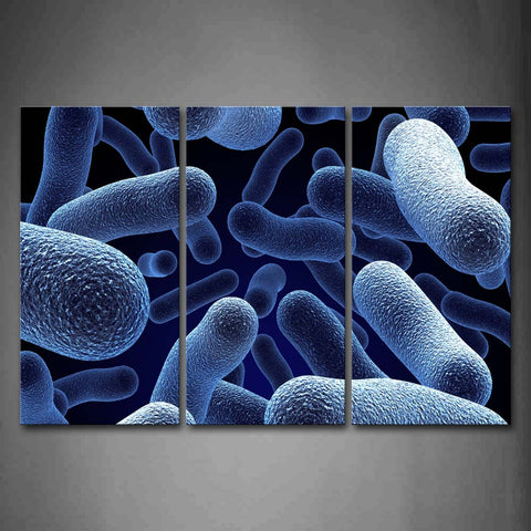 Digital Art Blue Like Virus Wall Art Painting Pictures Print On Canvas Abstract The Picture For Home Modern Decoration 