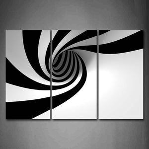 Black And White Grey Black White  Hole Wall Art Painting The Picture Print On Canvas Abstract Pictures For Home Decor Decoration Gift 