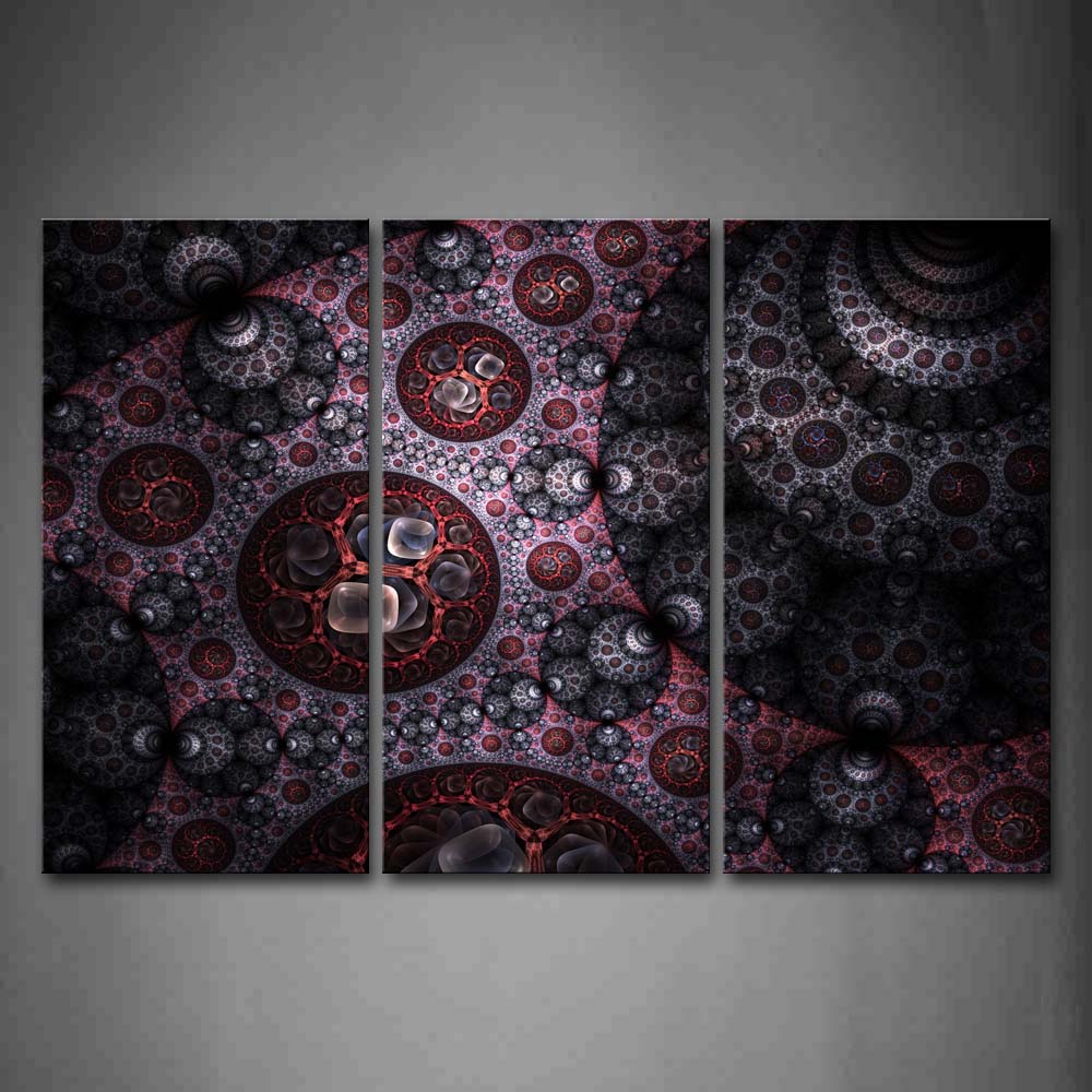 Abstract Fractal Rings Wall Art Painting Pictures Print On Canvas Abstract The Picture For Home Modern Decoration 