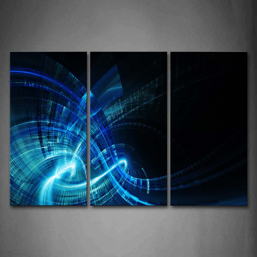 Abstract Blue Black Wall Art Painting The Picture Print On Canvas Abstract Pictures For Home Decor Decoration Gift 