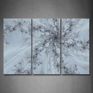 Fractal Abstract Like Flower Gray Wall Art Painting Pictures Print On Canvas Abstract The Picture For Home Modern Decoration 