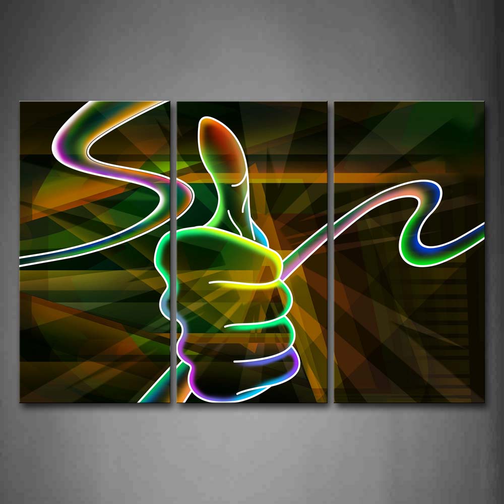 Digital Art Hand Ribbons Colors Wall Art Painting The Picture Print On Canvas Abstract Pictures For Home Decor Decoration Gift 