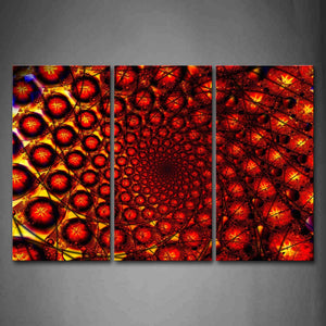 Fractal Red Like Hole Abstract Wall Art Painting The Picture Print On Canvas Abstract Pictures For Home Decor Decoration Gift 