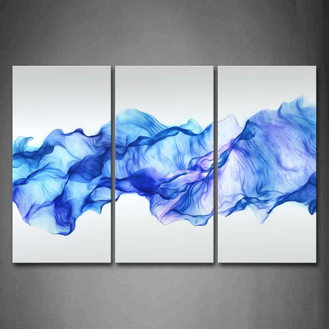 Artistic Abstract Blue Like Wave  Wall Art Painting Pictures Print On Canvas Abstract The Picture For Home Modern Decoration 