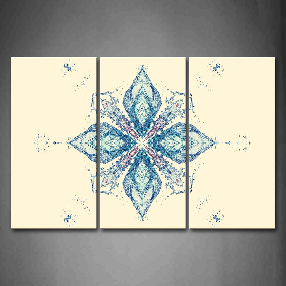 White Background Like Blue Flower Wall Art Painting The Picture Print On Canvas Abstract Pictures For Home Decor Decoration Gift 