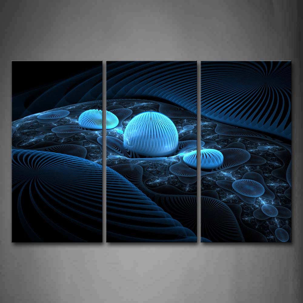 Abstract Blue Pattern Wall Art Painting Pictures Print On Canvas Abstract The Picture For Home Modern Decoration 