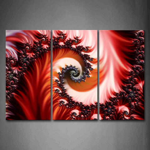 Artistic Red Pink Pattern Wall Art Painting Pictures Print On Canvas Abstract The Picture For Home Modern Decoration 