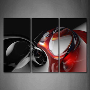 Artistic Abstract Red Black  Wall Art Painting The Picture Print On Canvas Abstract Pictures For Home Decor Decoration Gift 