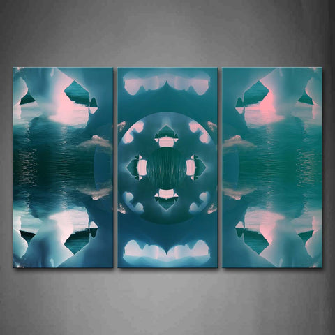 Abstract Like Lake Iceberg Wall Art Painting Pictures Print On Canvas Abstract The Picture For Home Modern Decoration 